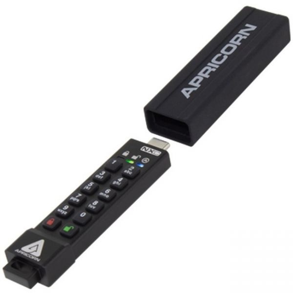 Apricorn Aegis Secure Key 3Nxc 8Gb Usb 3.2 (Gen 1) Type C Flash Drive
