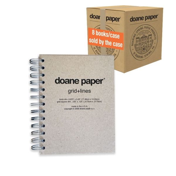 Doane Idea Journal Small 6.875"X5.25" 100 Sheet 50# Grid + Lines