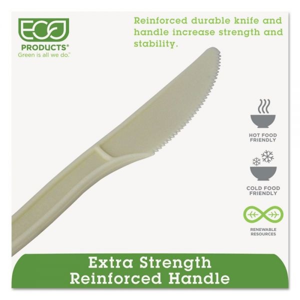 Eco-Products Plant Starch Knife - 7", 50/Pack, 20 Pack/Carton
