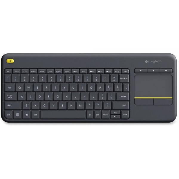 Logitech Wireless Touch Keyboard K400 Plus, Black