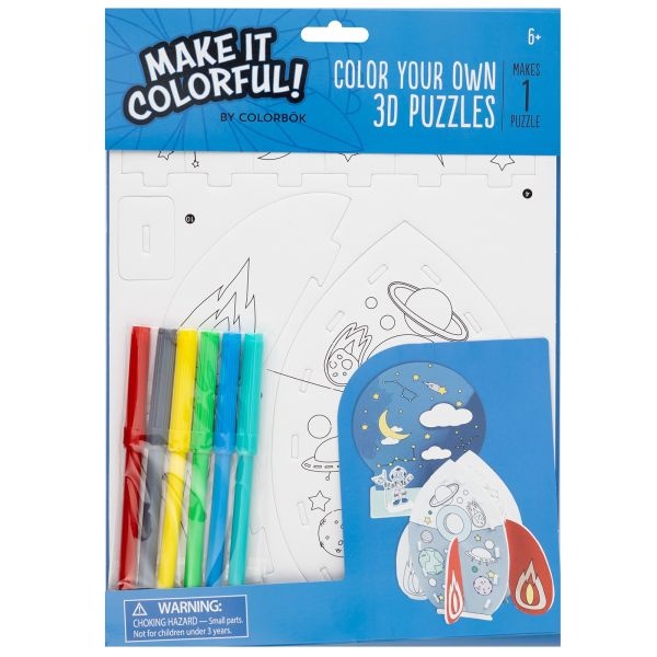 Colorbok Make It Colorful! Color Your Own 3D Puzzle