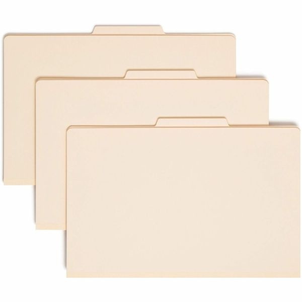 Smead Manila Classification Folders, 2 Dividers, Legal Size, Box Of 10