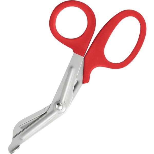 Acme United Stainless Steel Office Snips, 7", Red/Stainless Steel