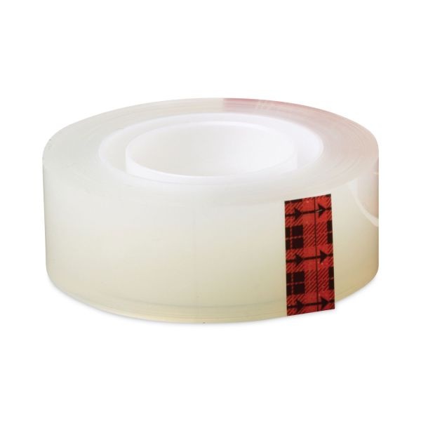 Scotch Transparent Tape, 1" Core, 0.75" X 36 Yds, Transparent