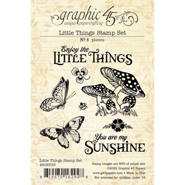 Graphic 45 Little Things Stamp Set