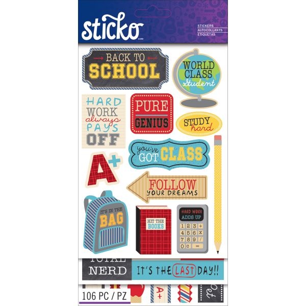 Sticko Themed Flip Pack Stickers 106/Pkg