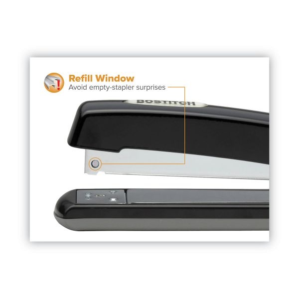 Bostitch Professional Antimicrobial Executive Stapler, 20-Sheet Capacity, Black