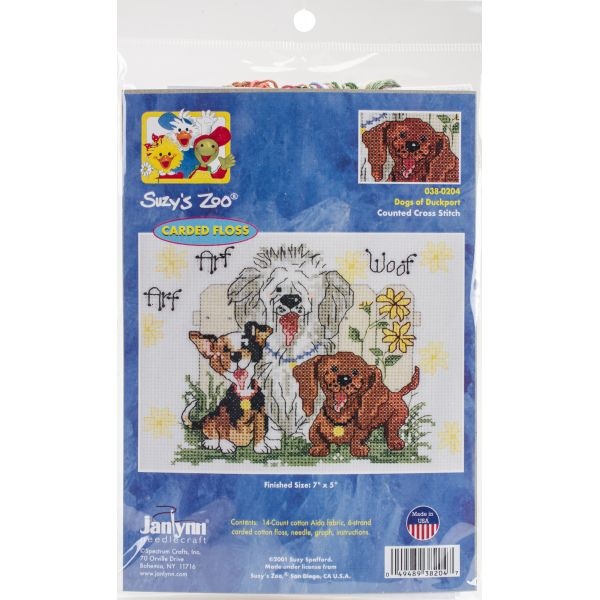 Janlynn/Suzy's Zoo Mini Counted Cross Stitch Kit 7"X5"