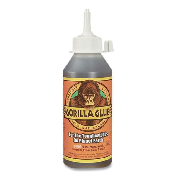 Gorilla Original Formula Glue, 8 Oz, Dries Light Brown