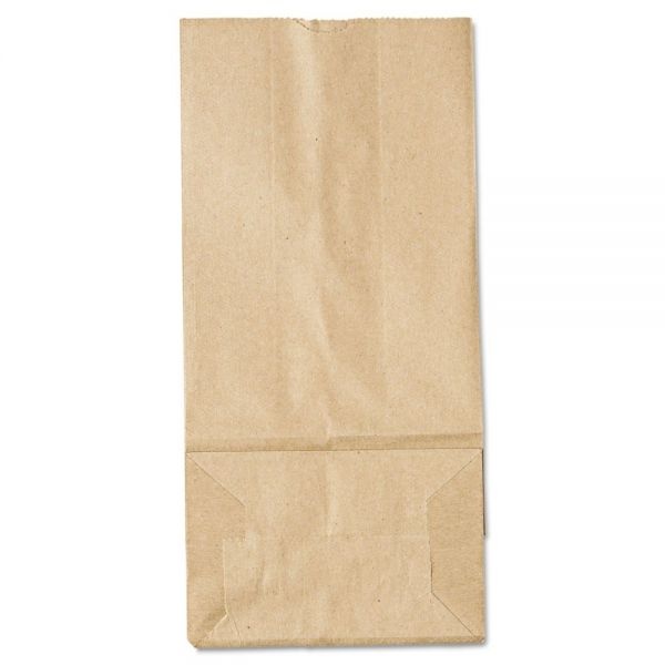 General Grocery Paper Bags, 35 Lb Capacity, #5, 5.25" X 3.44" X 10.94", Kraft, 500 Bags