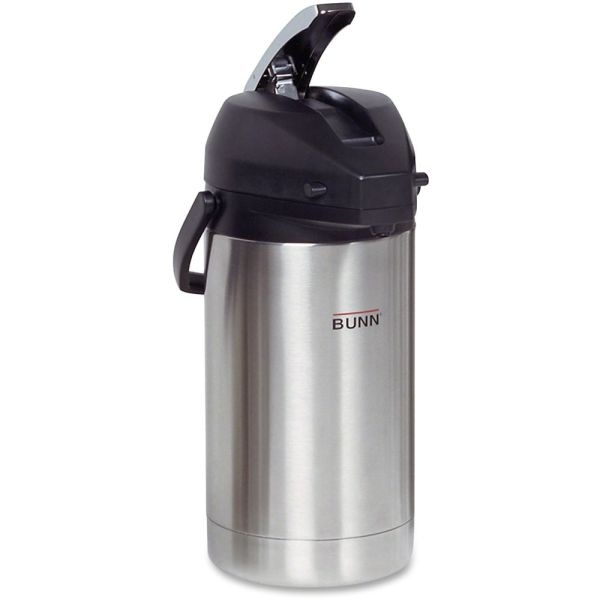 Bunn 3.0L Lever-Action Airpot, Stainless Steel, 32130.0000