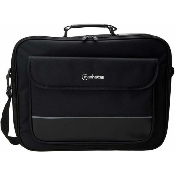 Manhattan Empire Ii 17" Laptop Briefcase, Black