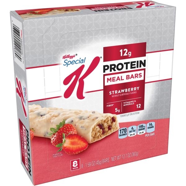 Kellogg's Special K Protein Meal Bar, Strawberry, 1.59Oz, 8/Box