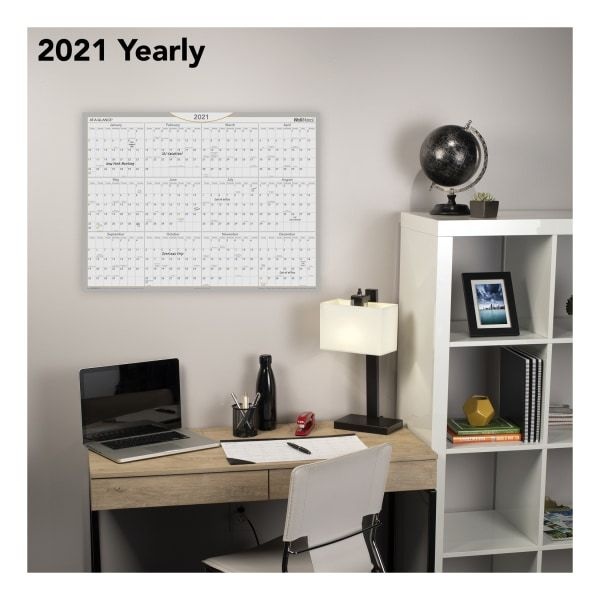 At-A-Glance Wallmates Self-Adhesive Dry Erase Yearly Calendar, 24 X 18, 2023 Calendar