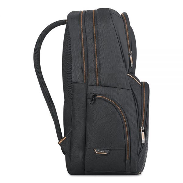 Solo Urban Backpack, Fits Devices Up To 17.3", Polyester, 12.5 X 8.5 X 18.5, Black