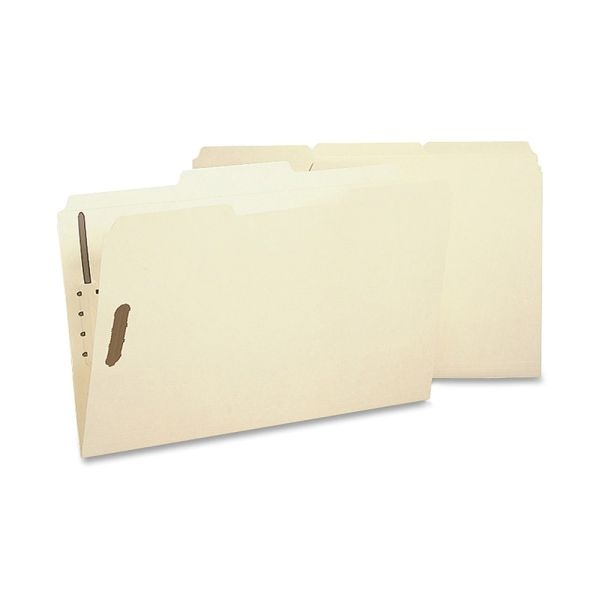 Sparco 1/3-Cut 2-Ply Fastener Folders, Legal Size, 2 Fasteners, Manila, Box Of 50