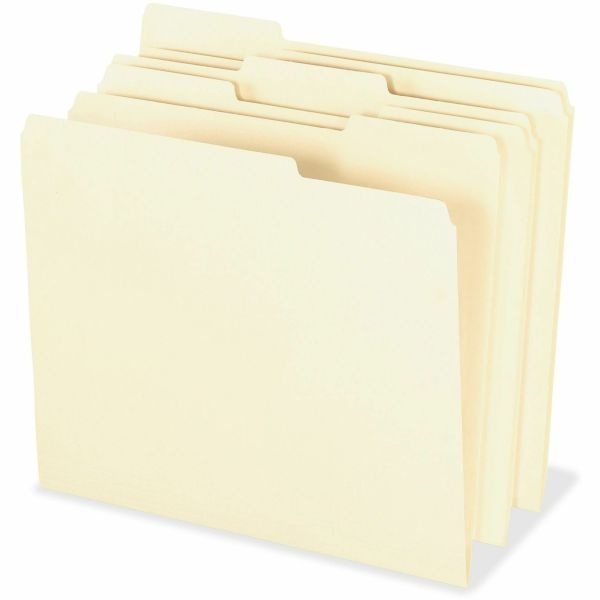 Pendaflex Smart Shield File Folders, Letter Size, Manila, 1/3 Cut Tabs