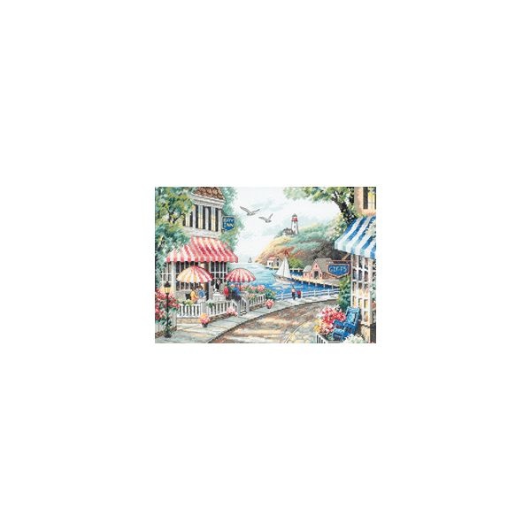 Dimensions Cafe By The Sea Counted Cross Stitch Kit