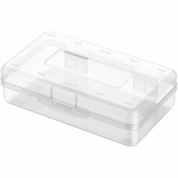 Business Source Carrying Case Pencil, Writing Utensils, Supplies - Clear