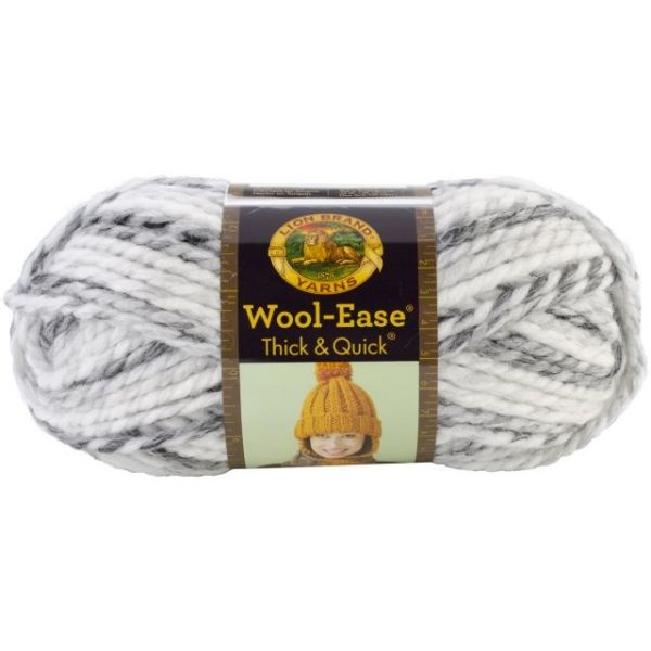 Lion Brand Wool-Ease Thick & Quick Yarn - Marble Stripes