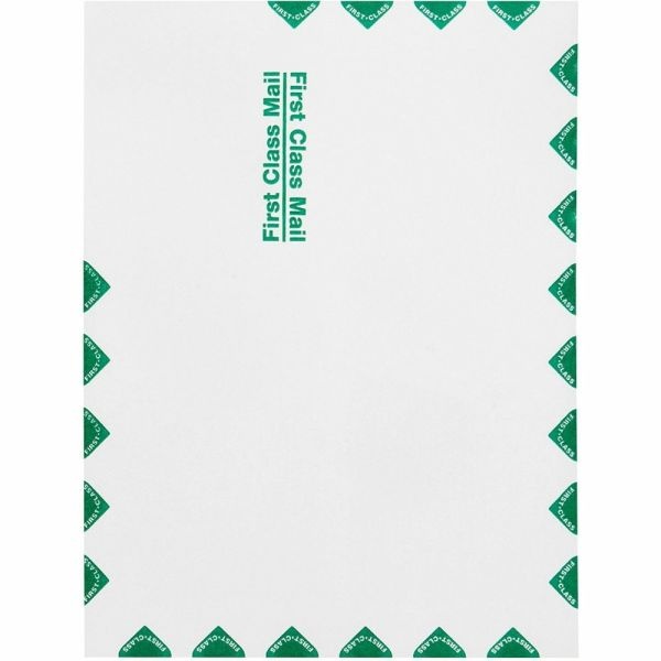 Quality Park Redi-Seal Catalog Envelopes, 1St Class, 10" X 13", Self-Sealing, White, Box Of 100