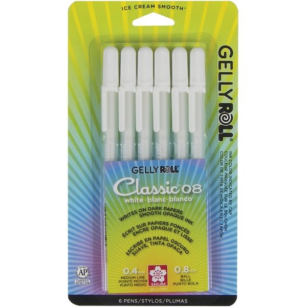 Gelly Roll Medium Point Pens 6/Pkg