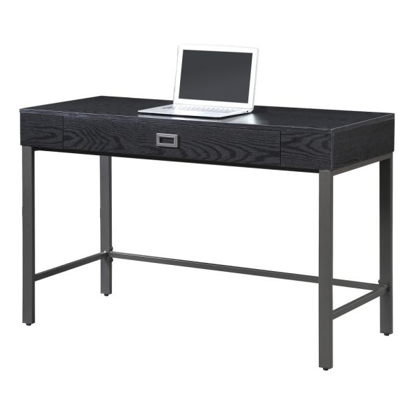 Brezio 47"W Computer Desk, Black
