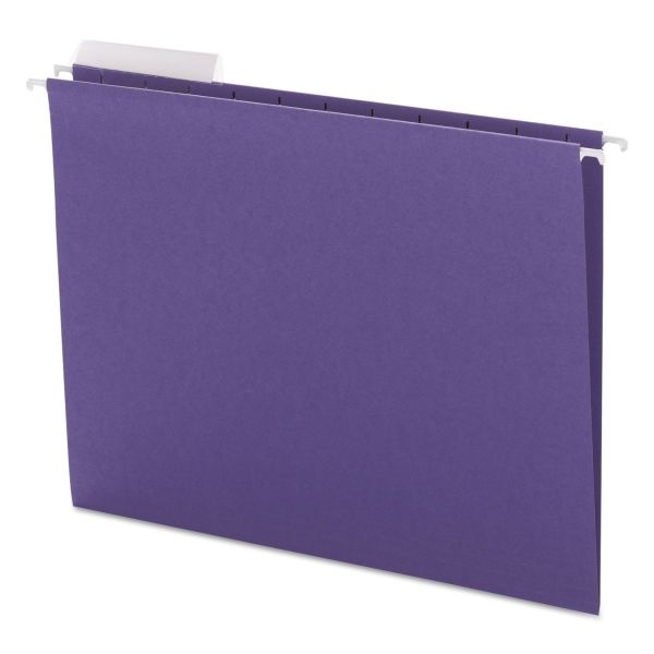 Smead Color Hanging Folders With 1/3 Cut Tabs, Letter Size, 1/3-Cut Tabs, Purple, 25/Box