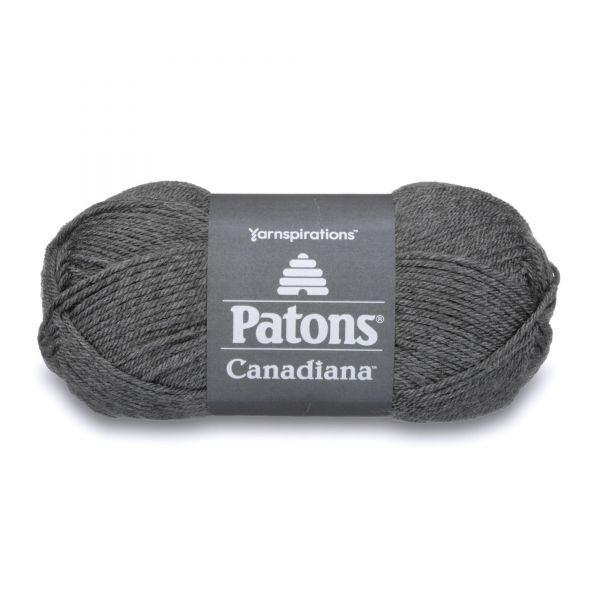 Patons Canadiana Yarn - Medium Gray Mix