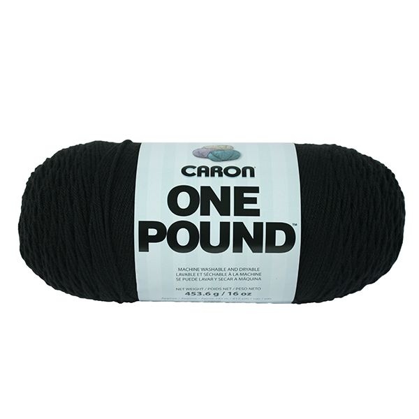 Caron One Pound Yarn - Black