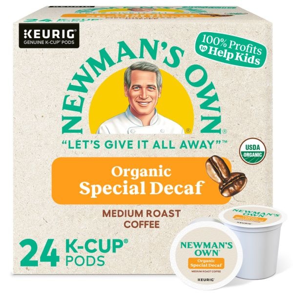 Newman's Own Organics Coffee K-Cups, Newman's Special Decaf, Medium Roast, 24 K-Cups