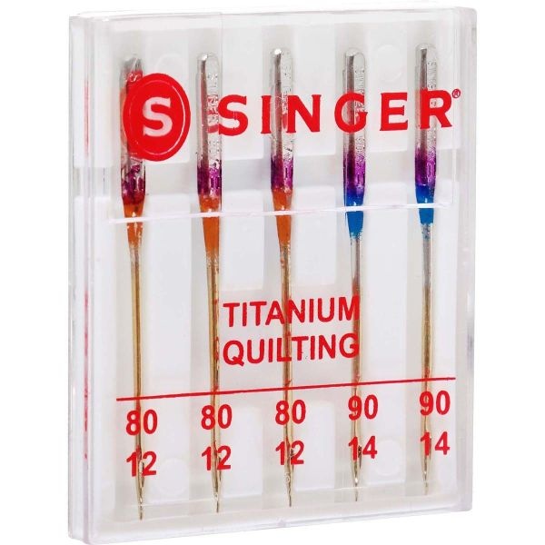 Singer Titanium Universal Quilting Machine Needles