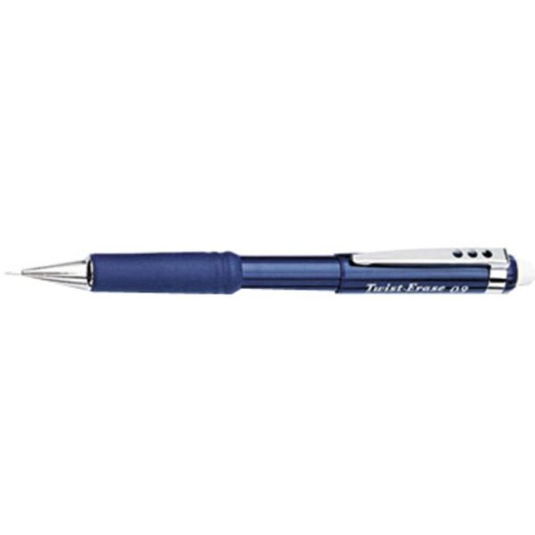 Pentel Twist-Erase Iii Mechanical Pencil, #2 Lead, Bold Point, 0.9 Mm, Blue Barrel