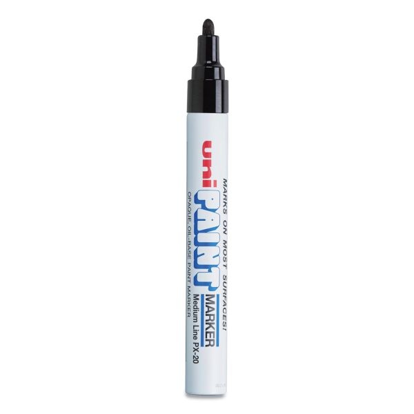 Uni-Paint Permanent Marker, Medium Bullet Tip, Black