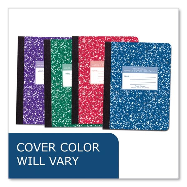 Wide Ruled Colored Hard Cover Composition Book 100 Sheet, Case Of 24