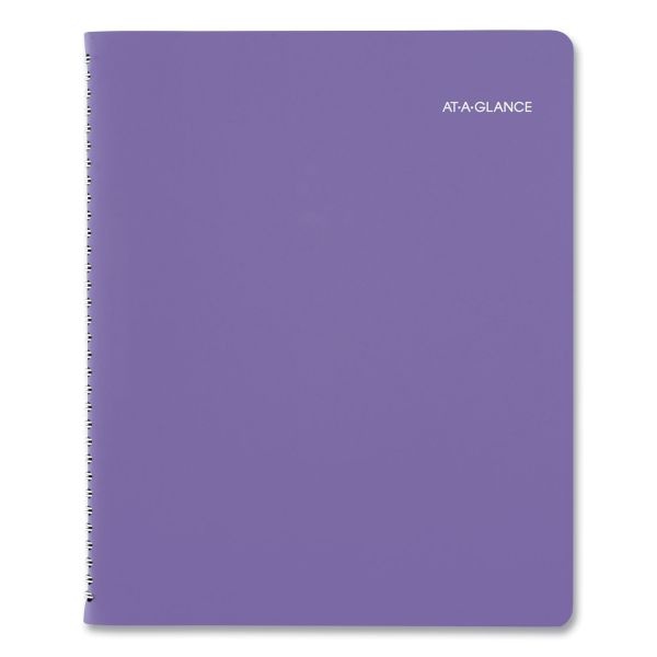 At-A-Glance Beautiful Day Weekly/Monthly Planner, Vertical-Column Format, 11 X 8.5, Purple Cover, 13-Month (Jan To Jan): 2024 To 2025