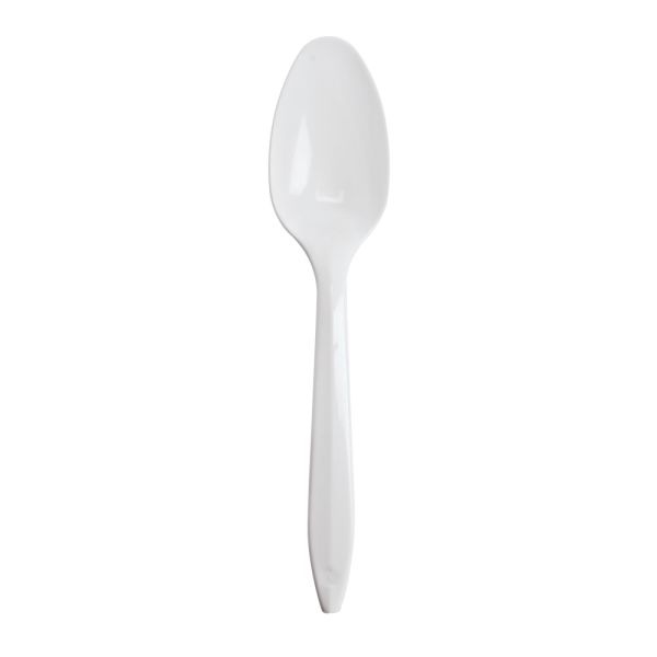 Dart Style Setter Medium-Weight Teaspoons, 5 7/8", White, Pack Of, 1,000