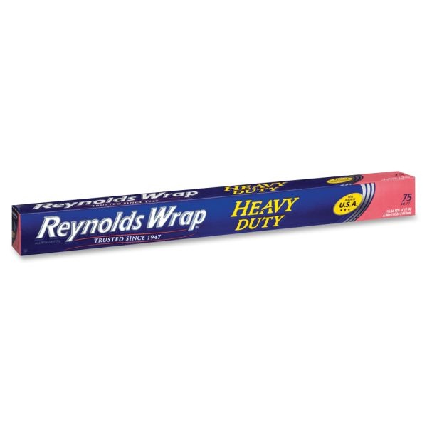 Reynolds Wrap Heavy Duty Aluminum Foil - Moisture Proof, Odor Proof, Grease Proof, Durable, Heat Resistant, Cold Resistant, Heavy Duty - Aluminum - Silver