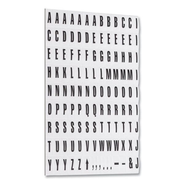 Mastervision Magnetic Letters, 3/4" X 1/2", Black, Pack Of 120