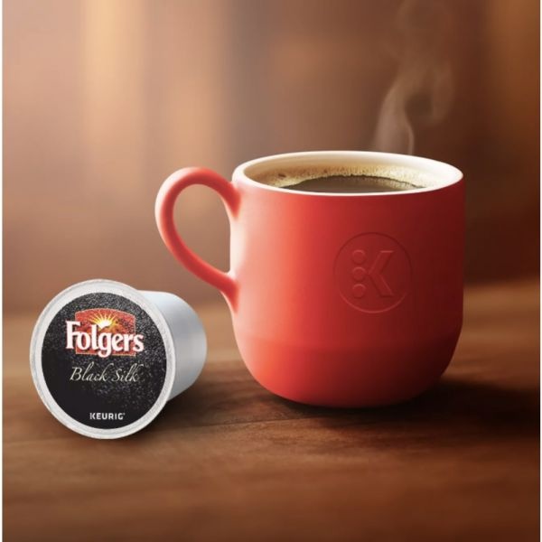 Folgers Gourmet Selections Black Silk Coffee K-Cups, Dark Roast, 24/Box