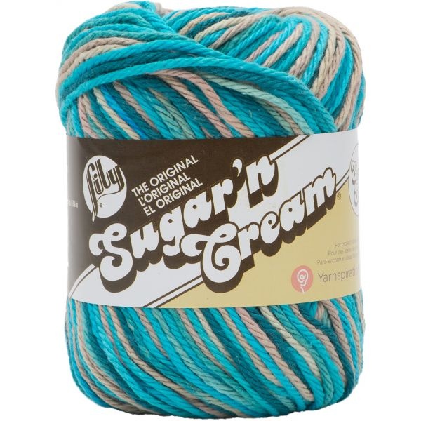 Lily Sugar'n Cream Ombres Super Size Yarn - Pebble Beach