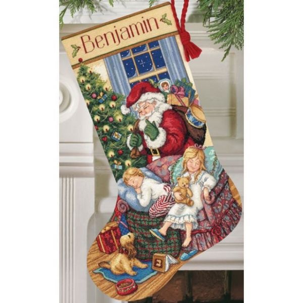 Dimensions Gold Collection Sweet Dreams Stocking Counted Cross Stitch Kit