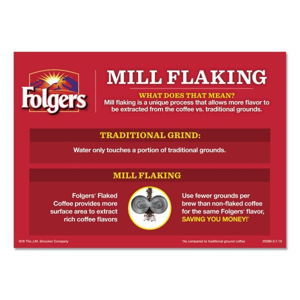Folgers Coffee Filter Packs, Regular, Medium Roast, Each Filter Pack Makes 8 Cups, 40 Packs/Carton