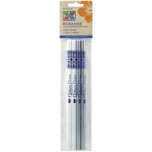 Roxanne Water-Soluble Chalk Marking Pencils 4/Pkg