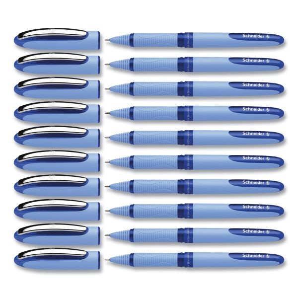 One Hybrid N Roller Ball Pen, Stick, Extra-Fine 0.3 Mm, Blue Ink, Blue Barrel, 10/Box