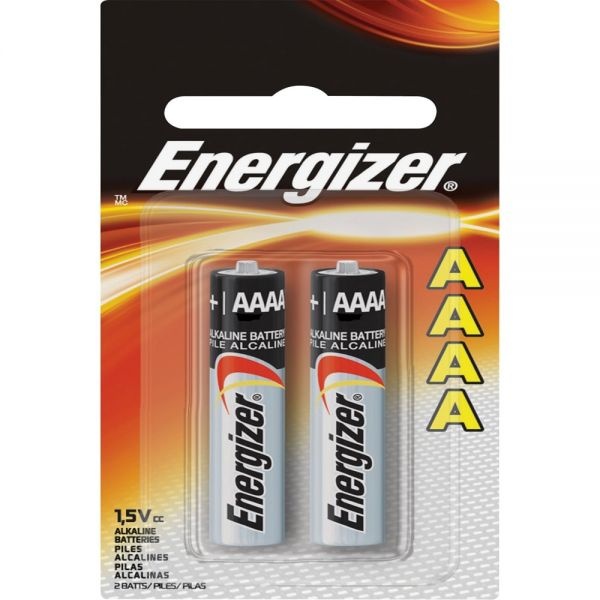 Energizer Max Alkaline Aaaa Batteries, 1.5V, 2/Pack