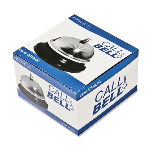 Universal Call Bell, 3.38" Diameter, Brushed Nickel