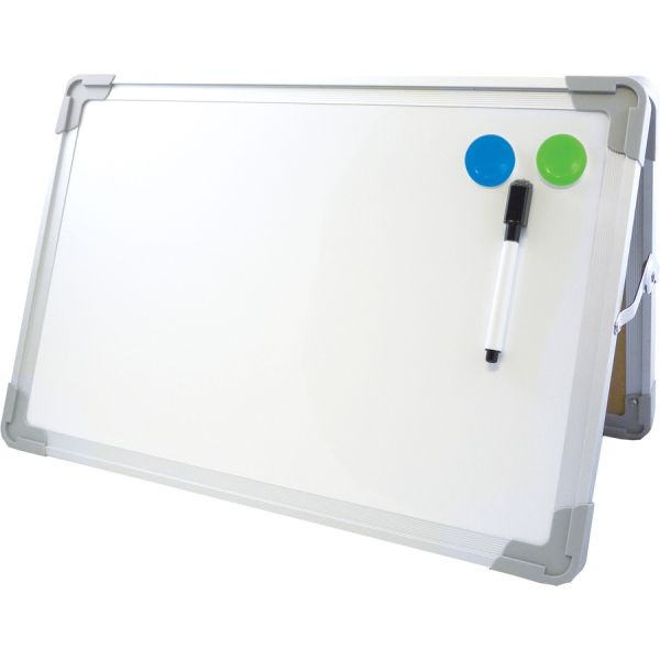 Flipside Desktop Easel Set With Pen And Two Magnets, 20" X 16"