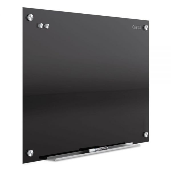 Quartet Infinity Glass Marker Board, 72 X 48, Black Surface