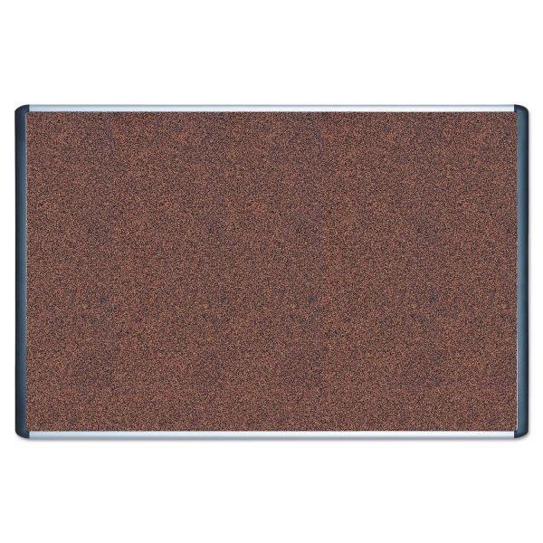 Mastervision Tech Cork Board, 72 X 48, Tan Surface, Silver/Black Aluminum Frame